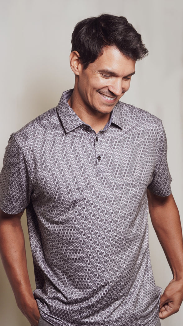 Seaside Print Polo