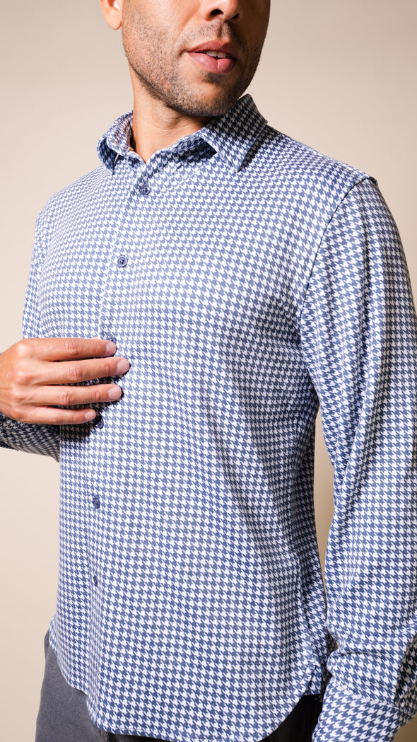 Andy Long Sleeve Houndstooth