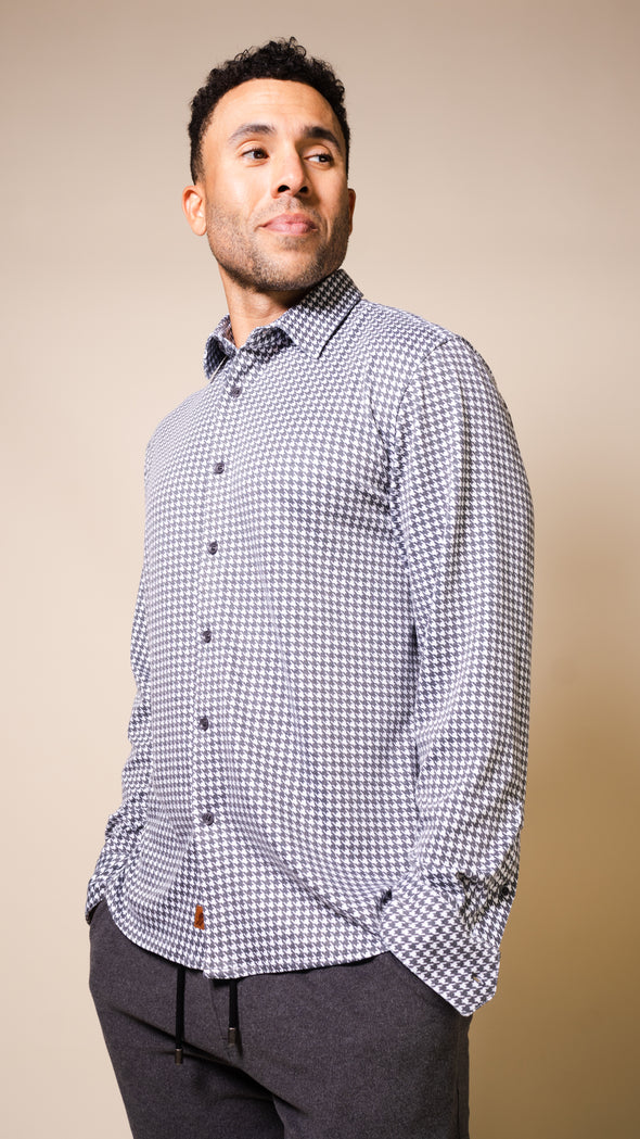 Andy Long Sleeve Houndstooth