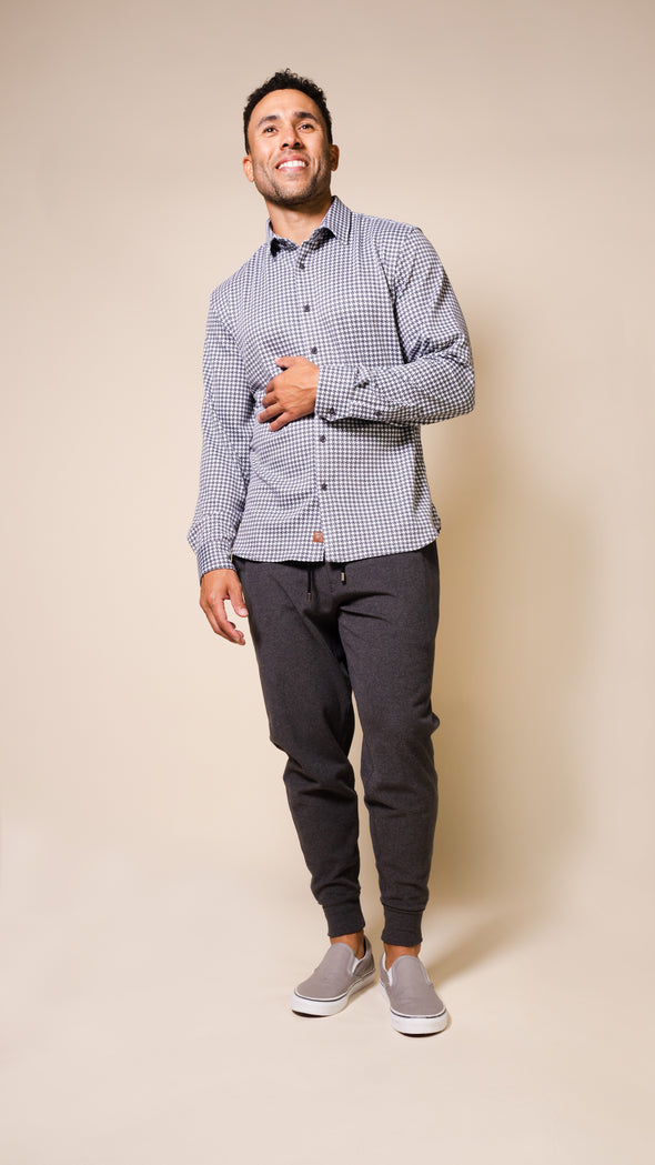 Andy Long Sleeve Houndstooth